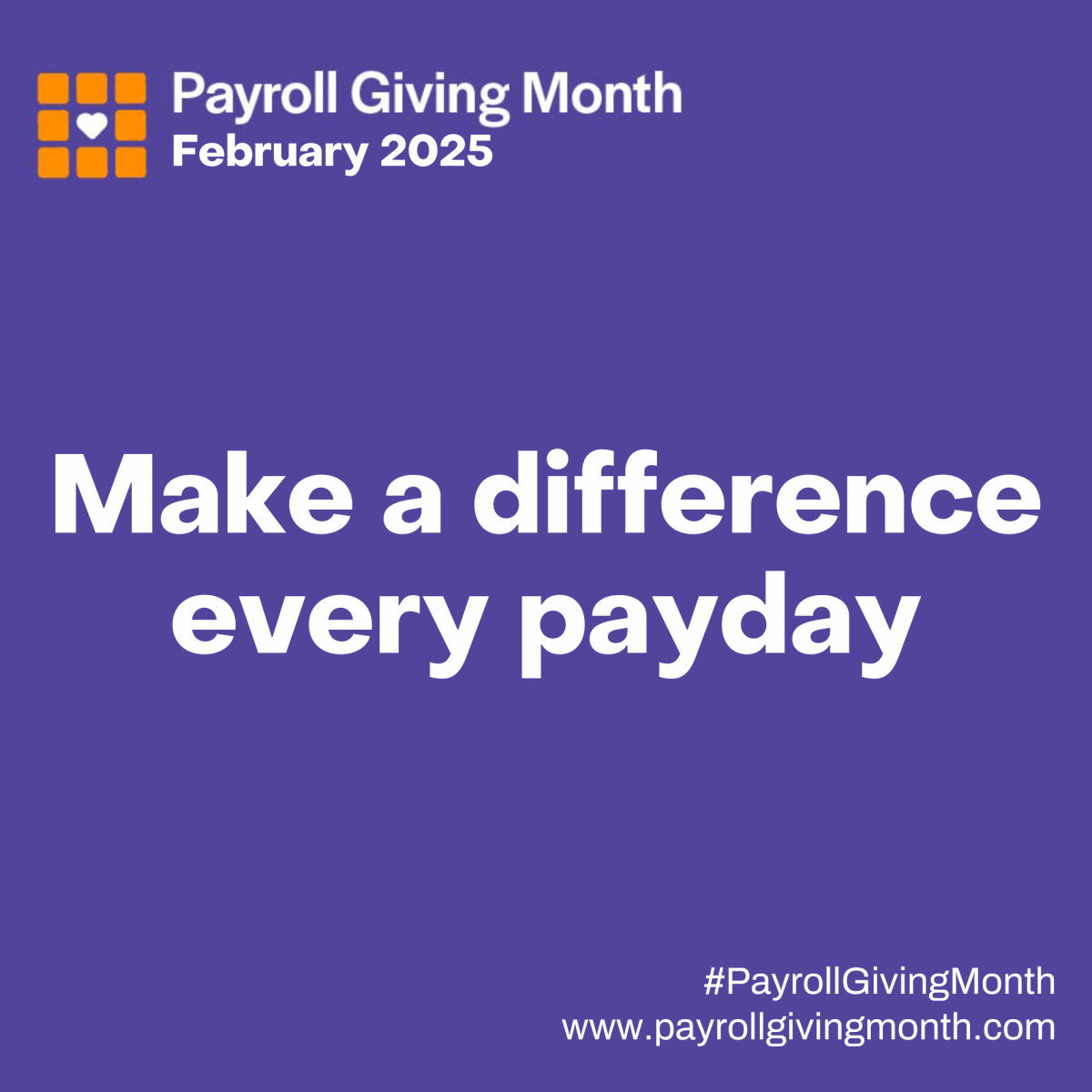 Payroll Giving Month GoodPAYE