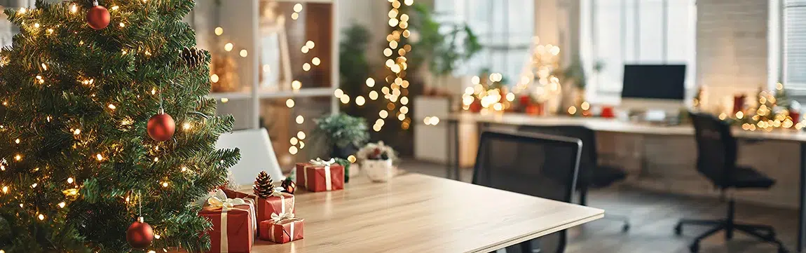 Christmas decoration desks