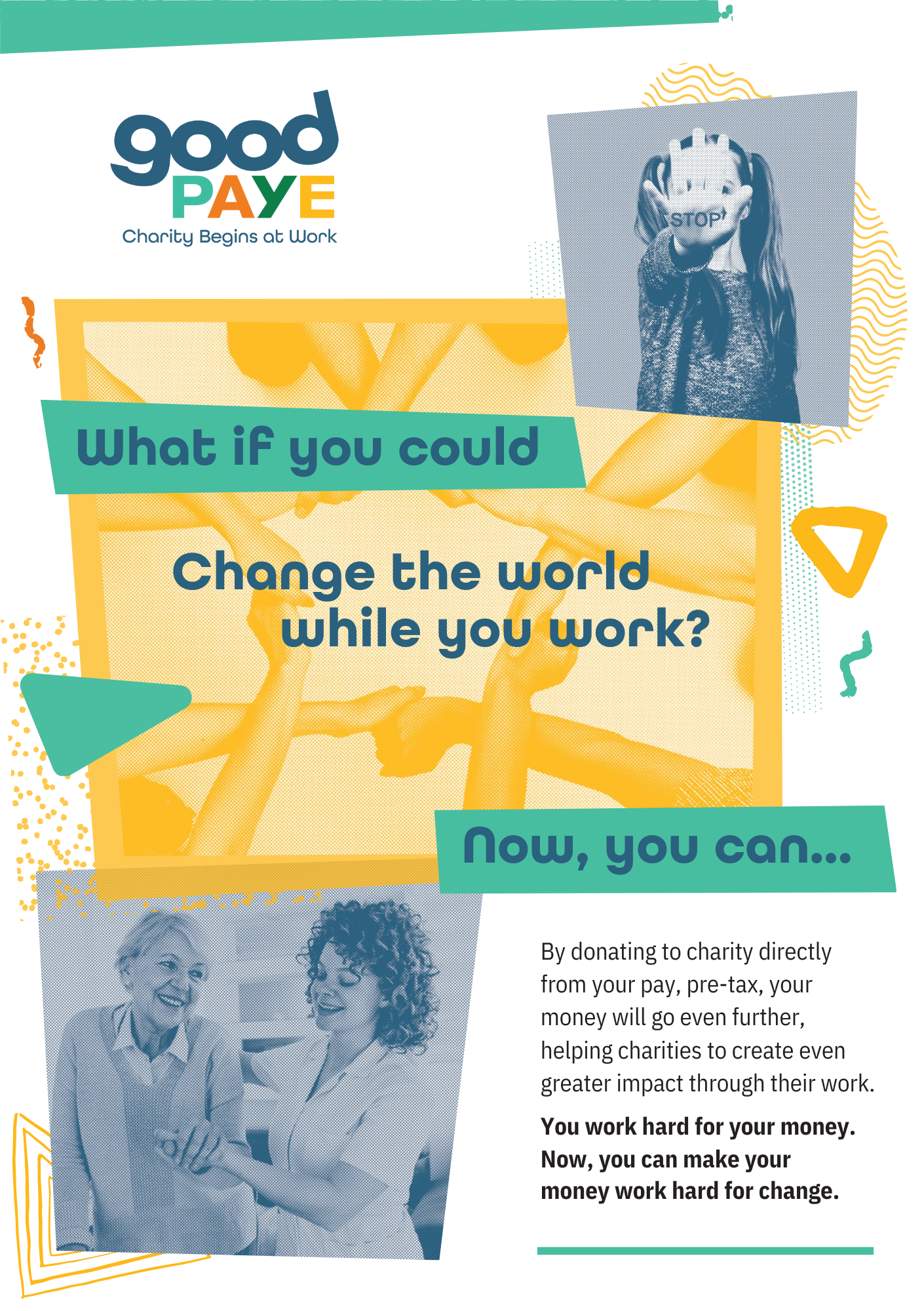 What if you could change the world while you work flyer